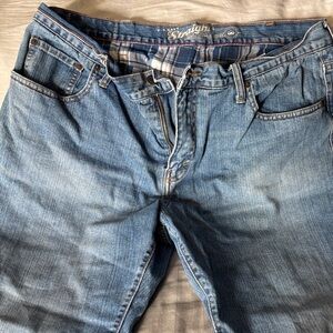 Old Navy 2011 Flannel lined Men's Relaxed Jeans Natural Fading 38 x 32